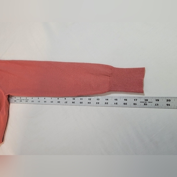 LETY & ME GABBY POINTELLE Women's Size Small Long Sleeve Open Front Cardigan - Picture 8 of 12